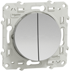 Double va-et-vient ODACE aluminium - Schneider - S530214 TU