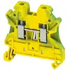 Borne à vis pour conducteur de protection 2 points 2,5mm² vert/jaune SCHNEIDER NSYTRV22PE