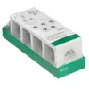 Prise avec terre complète Schneider Asfora blanc, lot de 5