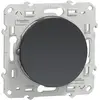 Schneider - poussoir odace anthracite 10a 'a vis