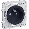 Prise de courant 2P+T 16A 4 connexions par pôle anthracite Schneider O...