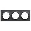 Schneider Odace Styl -  plaque anthracite - 3 postes horiz.-vert. entraxe 71mm