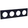 Schneider Plaque anthracite - 4 postes - Styl - Odace SCHNEIDER