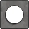 plaque Schneider odace touch - 1 poste - ardoise - liseré anthracite