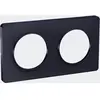 Schneider Plaque ODACE TOUCH horizontal/vertical anthracite 2 postes - - S540804