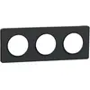 Schneider Odace Touch - plaque anthracite - 3 postes - horiz. ou vert. - entraxe