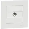 Prise tv complet Miluz, SCHNEIDER ELECTRIC, blanc