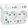 Schneider Resi9 XE - combiné disj+2 prises courant - 1P+N - 16A - courbe C - em