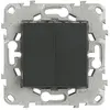 Schneider - Double interrupteur va-et-vient 10A connexion rapide aluminium Unica