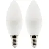 Elexity - Lot de 2 ampoules flamme led E14 - 5W - Blanc neutre - 400lm - 4000K