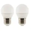 ELEXITY Lot de 2 ampoules LED sphérique 5,2W E27 470lm 2700K (Blanc chaud)