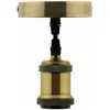 Elexity - Kit de suspension luminaire métal avec cordon textile Cuivre
