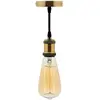 Kit suspension vintage avec câble textile et ampoule filament carbone ...