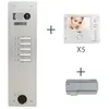 Urmet Kit platine et poste video 1 rangée 6 boutons 2voice programme