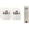 Urmet - Kit vidéo préprogrammé 2VOICE platine et moniteurs 1 rangée 8 ...