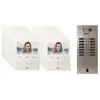 Urmet - Kit vidéo préprogrammé 2VOICE platine et moniteurs 2 rangée 14...