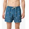 Boardshort surf short de bain court 15" homme, 100 Cycas bleu