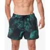 Boardshort surf short de bain court 15" homme, 100 Palm mint