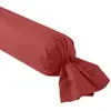 Dodo Taie de traversin   coton rouge 160 cm