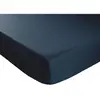 Dodo - drap housse 140x190 percale de coton thermorégulée marine