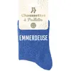 STC PAIRE DE CHAUSSETTES PAILLETTES EMMERDEUSE FEMME 39 Bleu, Turquoise, Ciel, Marine 39