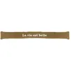 Sud Trading - Coussin bas de porte moutonneux brodé