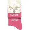 Chaussettes Sud Trading  Paire de chaussettes rose Copine Parfaite dépareillées