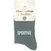 GENERIQUE SUD TRADING Paire de chaussettes grises pailletées Sportive 36-42
