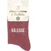 GENERIQUE SUD TRADING Paire de Chaussettes pailletées pourpre râleuse 36-42
