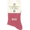 Chaussettes Sud Trading  Paire de chaussettes paillettes wesh rose