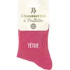 Chaussettes Sud Trading  Une paire de chaussettes paillettes Têtue