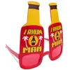 No Name Lunettes humoristiques - Rhum Man - Rouge - Mixte - Adulte - Extérieur - Licence Iron Man