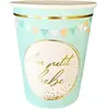 Gobelet en papier "Mon petit Bébé" Bleu - lot de 6 