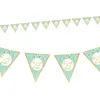 Guirlande - STC - 10 Fanion Baby Shower 'Mon petit bébé' Bleu