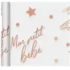 Chemin de table Rose Gold "Mon petit bébé" 