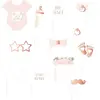 Photobooth Baby Shower Rose - 12 accessoires 