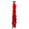 Boa en Plumes Rouge - 180 cm