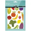Clairefontaine Set de 6 planches A5 à gommettes Maildor Baby Fruits et Légumes