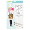 Avenue Mandarine PP043C - Kit Créatif Enfant - Poupée en coton Imprimé à Peindre - A Partir de 6 Ans - OLIVIA