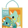 Avenue Mandarine KC162C - Un kit Point de croix enfant PUNCH NEEDLE - Tableau 18x18 cm - À partir de 6 ans - DINO