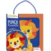 Avenue Mandarine KC163C - Un kit Point de croix enfant PUNCH NEEDLE - Tableau 18x18 cm - À partir de 6 ans - LION