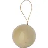 Clairefontaine Décopatch NO007O - Un lot de 8 supports en papier brun mâché 5x5x5 cm, Boules avec cordon doré
