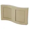 Clairefontaine Décopatch CD021O - Un support en papier brun mâché 5,5x21x13,5 cm, Cadre vague