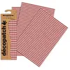 Clairefontaine 3 feuilles Décopatch - Damier rouge 738