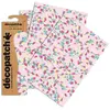 Clairefontaine 3 feuilles Décopatch - Fleurs roses 747