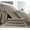 Drap housse percale, Duo BLANC DES VOSGES-140 x 190 cm-Chanvre