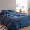 Drap housse percale lavée Bohème BLANC DES VOSGES 160 x 200 cm Coton