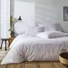 Drap housse percale lavée Bohème BLANC DES VOSGES 140 x 190 cm Coton