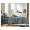 Drap housse percale lavée Bohème BLANC DES VOSGES 140 x 190 cm Coton