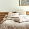 BLANC DES VOSGES Drap housse coton bio et recyclé Ressources-90 x 190 cm-Lin